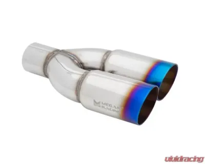Megan Racing Universal Twin Burnt Roll 3" Tips - Driver Side - MR-UT-TBT-3-DS
