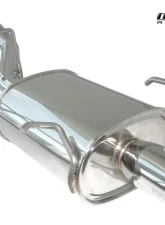 Megan Racing OE-RS Axleback Exhaust System for Nissan Sentra 2007-2012, T-304 Stainless Steel                                     - MR-ABE-NS07OE - Image 2