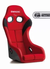 Bride Zeta IV Red | Silver FRP Shell Full Bucket Seat                                     - HA1BSF - Image 3