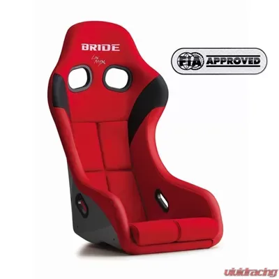 Bride Zeta IV Red | Silver FRP Shell Full Bucket Seat - HA1BSF