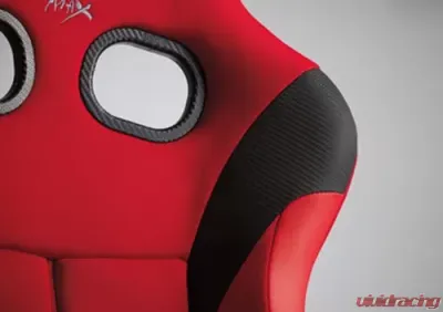 Bride Zeta IV Red | Silver FRP Shell Full Bucket Seat - HA1BSF