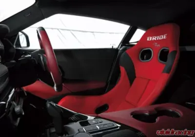 Bride Zeta IV Red | Silver FRP Shell Full Bucket Seat - HA1BSF