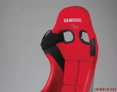 Bride Black Vorga Seat Belt Guide Set Black Red Stitching - K26APO