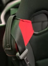 Bride Black Vorga Seat Belt Guide Set Black Red Stitching                                     - K26APO - Image 3