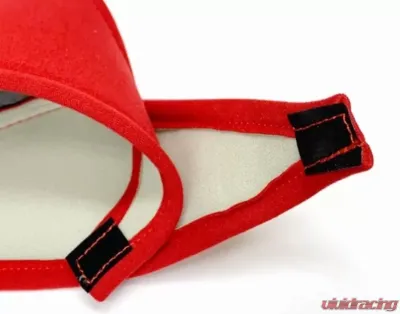 Bride Black Vorga Seat Belt Guide Set Black Red Stitching - K26APO
