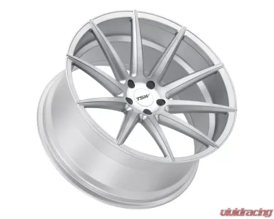 TSW Clypse Wheel 20x10 5x120 40mm Titanium w/ Matte Brushed Face - 2010CLP405120S76