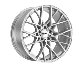 TSW Sebring Wheel 18x9.5 5x112 35mm Silver w/ Mirror Cut Face