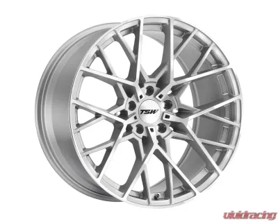 TSW Sebring Wheel 20x10 5x112 40mm Silver w/ Mirror Cut Face - 2010SEB405112S72