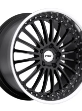TSW Silverstone Wheel 17x8 5x110 40mm Gloss Black w/ Mirror Cut Lip                                     - 1780SIL405110B72 - Image 3
