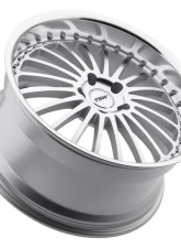 TSW Silverstone Wheel 22x9 5x120 35mm Silver w/ Mirror Cut Face & Lip                                     - 2290SIL355120S76 - Image 2