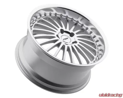 TSW Silverstone Wheel 22x9 5x120 35mm Silver w/ Mirror Cut Face & Lip - 2290SIL355120S76