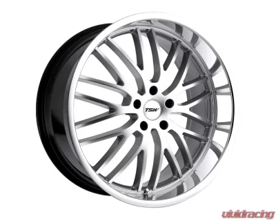 TSW Snetterton Wheel 20x8.5 5x120 35mm Hyper Silver w/ Mirror Cut Lip - 2085SNT355120S76