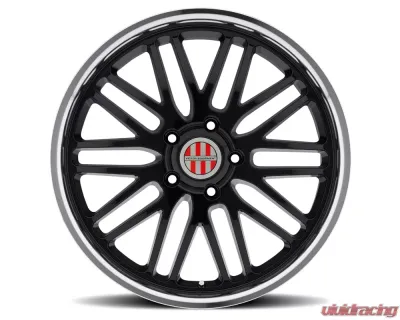 Victor Equipment Lemans Wheel 19x11 5x130 36mm Gloss Black w/ Mirror Cut Lip - 1911VIL365130B71