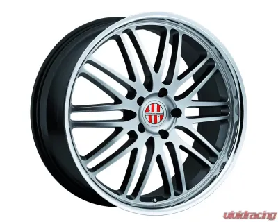 Victor Equipment Lemans Wheel 18x11 5x130 52mm Hyper Silver w/ Mirror Cut Lip - 1811VIL525130S71