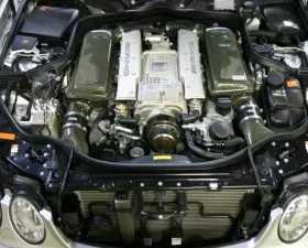 GruppeM Carbon Fiber Ram Air Intake System Mercedes-Benz E55 AMG W211 02-06