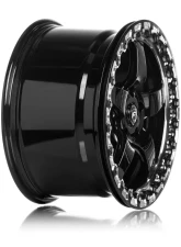 Forgestar D5 Beadlock Wheel 18x10.5 5x120.65 65mm Gloss Black w/ Machined Lip                                     - F00180563P65 - Image 3