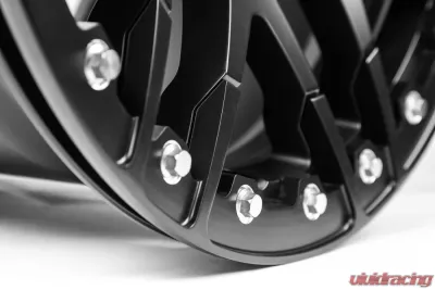 プラチナデータ セット Forgestar Charger F14 Beadlock Satin Black Wheel; Rear Only