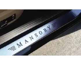Mansory Stainless Steel Entrance Panels Blue Lighted Logo Bentley Continental GT | GTC 2016