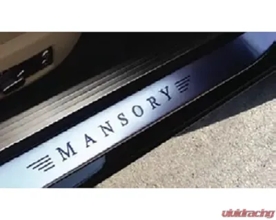 Mansory Stainless Steel Entrance Panels Blue Lighted Logo Bentley Continental GT | GTC 2016 - 505 395 355