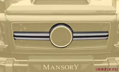 Mansory Glossy Carbon Fiber Mask Cover Grill 2 with Clear Coat Mercedes-Benz G-Class W463 99-17 - 66G 102 341