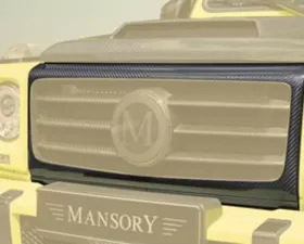 Mansory Glossy Carbon Fiber GRONOS Front Mask with Clear Coat Mercedes-Benz G-Class W463 99-17