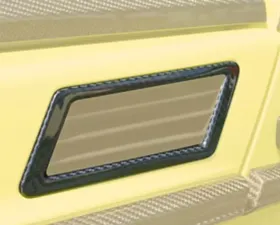 Mansory Glossy Carbon Fiber Air Outlet Frame Cover Mercedes-Benz G-Class W463 99-17