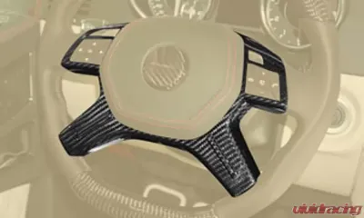Mansory Glossy Carbon Fiber Steering Wheel Switch Panel Surround Mercedes-Benz G-Class W463 99-17 - 66G 350 751