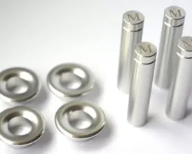 Mansory 4-Piece Silver Doorlock Pin Set Cabrio Mercedes-Benz G-Class W463 99-17