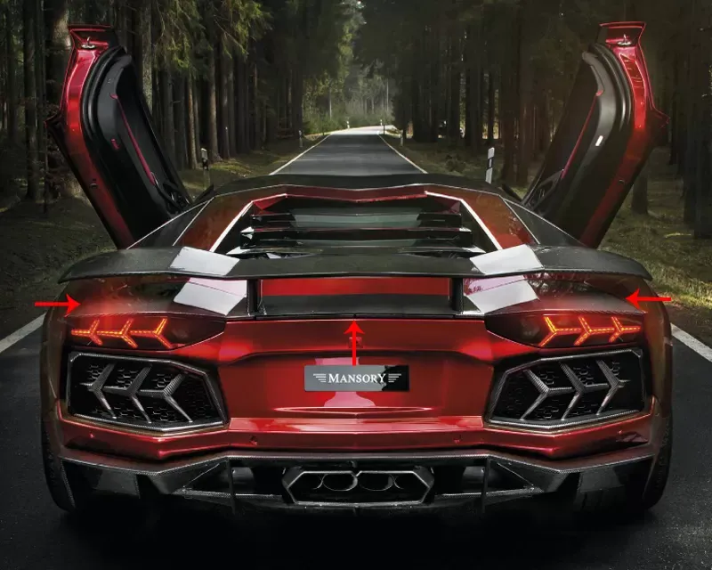 Mansory Carbon Rear Spoiler Lamborghini Aventador 12-14 - 470 830 841