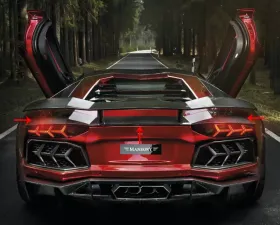 Mansory Carbon Rear Spoiler Lamborghini Aventador 12-14
