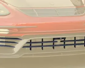 Mansory Set of Front Carbon Grill Exposed w/ Distronic Radar Porsche 971 Panamera 17-18