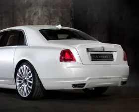 Mansory Rear Bumper with Carbon Fiber Diffuser Rolls Royce Ghost 14-15