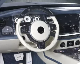 Mansory Sport Steering Wheel Leather | Carbon with Logo Rolls Royce Wraith