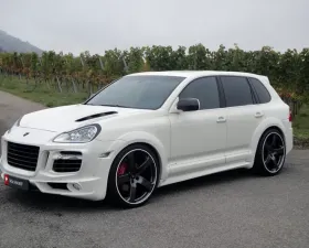 Mansory Carbon Fiber Headlight Rings Porsche Cayenne 03-07