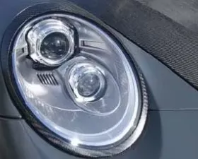 Mansory Carbon Headlight Ring Set Porsche 997.1 Carrera All Models 05-08