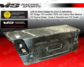 VIS Racing Carbon Fiber OEM Trunk Lid Honda Civic 4dr 2001-2003