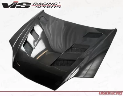 VIS Racing AMS Style Black Carbon Fiber Hood Hyundai Tiburon 2003-2006 - 03HYTIB2DAMS-010C