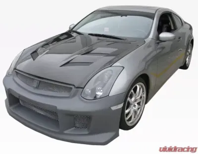 VIS Racing AMS Style Black Carbon Fiber Hood Infiniti G35 2003-2007 - 03ING352DAMS-010C