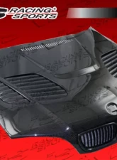 VIS Racing Carbon Fiber GTR Style Hood BMW 318d E46 4dr | 320d E46 4dr | 325i E46 4dr 2002-2005                                     - 02BME464DGTR-010C - Image 4