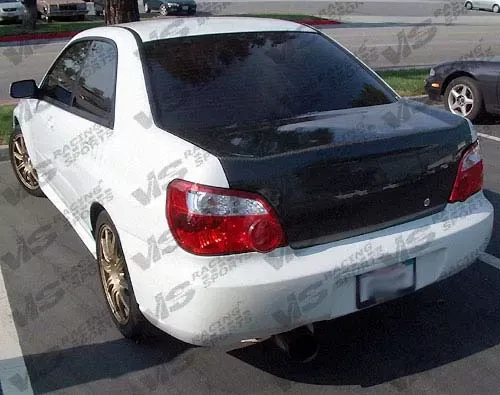 VIS Racing Carbon Fiber OEM Trunk Lid Subaru WRX 2004-2007 - 04SBWRX4DOE-020C