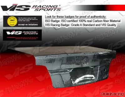 VIS Racing Carbon Fiber OEM Trunk Lid BMW 316i E90 4dr | 318i E90 4dr | 320i E90 4dr 2005-2008 - 06BME904DOE-020C