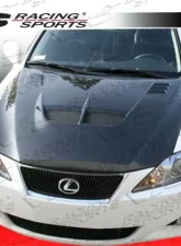 VIS Racing Carbon Fiber Cyber Hood Lexus IS250/350 2006-2008                                     - 06LXIS34DCY-010C - Image 2