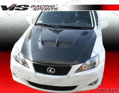 VIS Racing Carbon Fiber Cyber Hood Lexus IS250/350 2006-2008 - 06LXIS34DCY-010C