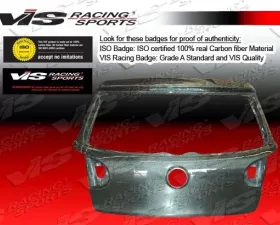 VIS Racing Carbon Fiber OEM Hatch Trunk Lid Volkswagen Golf V 2007-2008