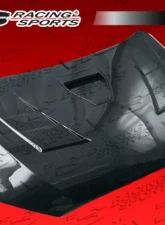 VIS Racing Carbon Fiber Terminator Hood Mitsubishi Lancer 2008-2012                                     - 08MTLAN4DTM-010C - Image 2