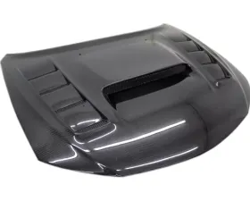 VIS Racing VRS Style Black Carbon Fiber Hood Subaru WRX 2008-2014