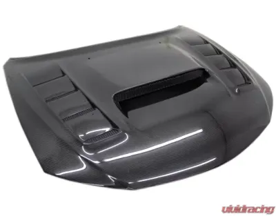 VIS Racing VRS Style Black Carbon Fiber Hood Subaru WRX 2008-2014 - 08SBWRXHBVRS-010C