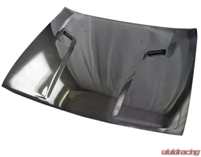 VIS Racing SRT Style Black Carbon Fiber Hood Dodge Challenger 2008-2016 - 09DGCHL2DSRT-010C