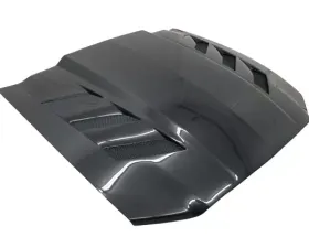 VIS Racing AMS Style Black Carbon Fiber Hood Ford Mustang 2013-2014