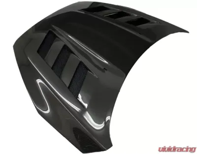 VIS Racing AMS Style Black Carbon Fiber Hood Ford Focus 2015-2018 - 15FDFOC2DAMS-010C